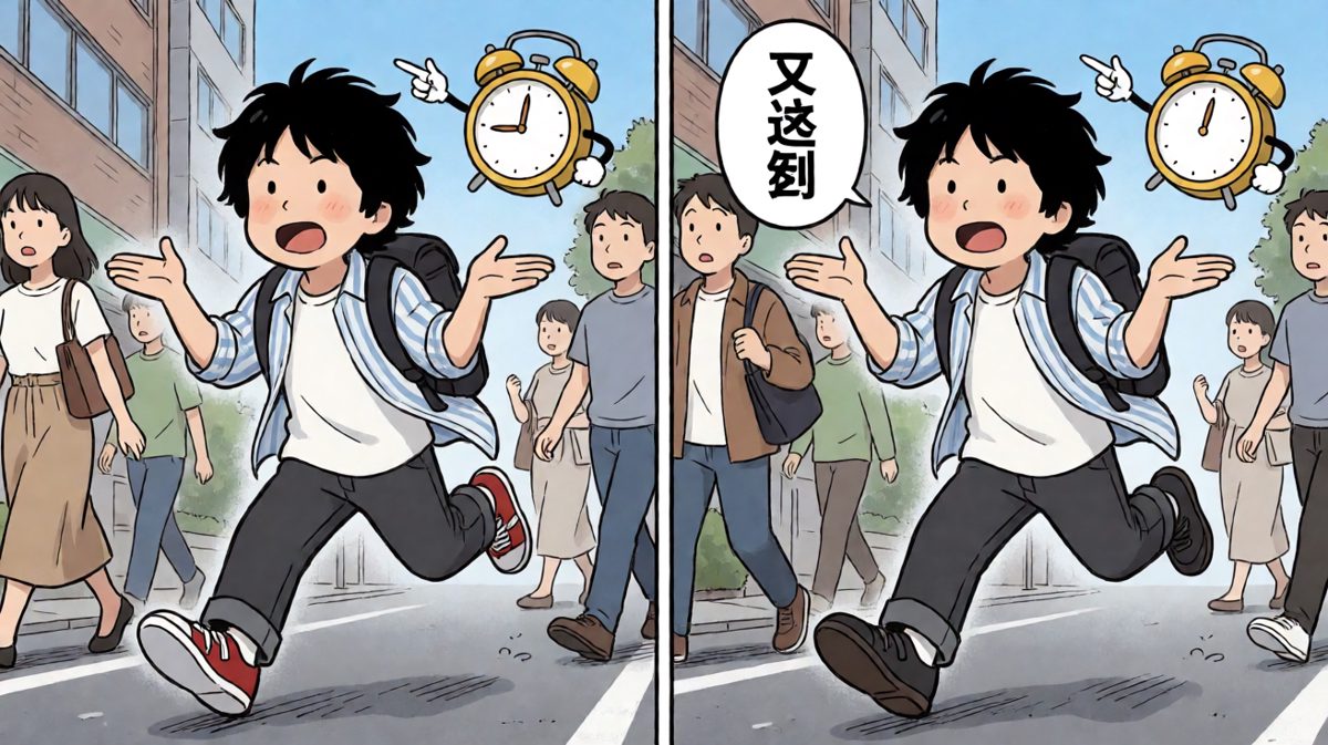 新的一天，从迟到开始！