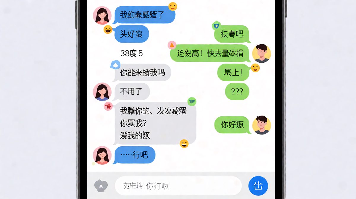 假装生病引男友上门