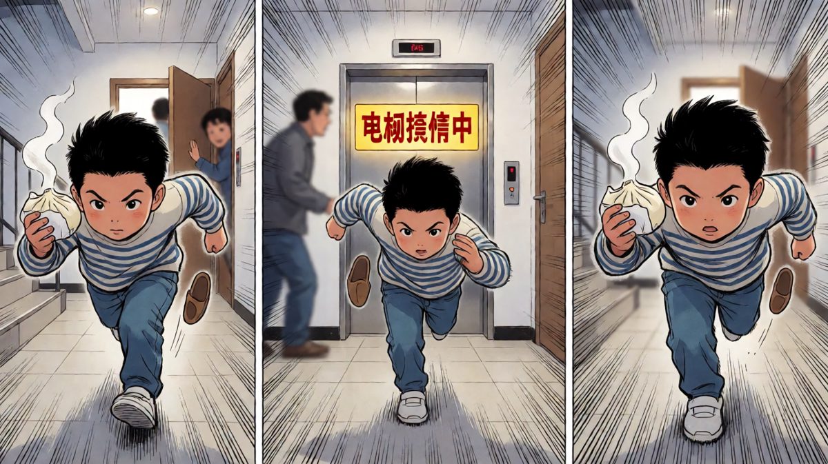 电梯罢工，小明开启楼道极限竞速