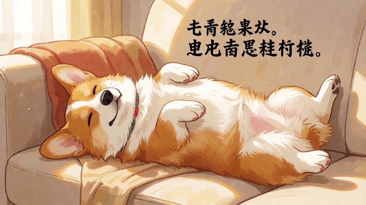 我根本没在睡觉，我只是在用另一种方式思考狗生