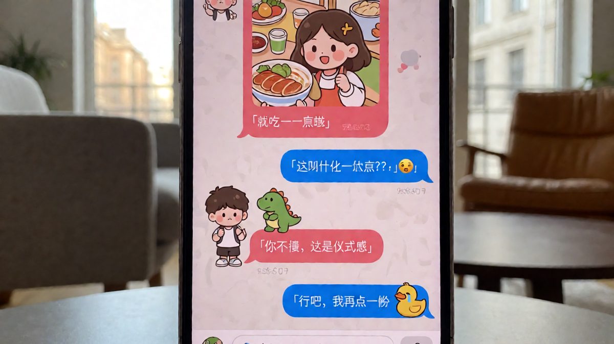 她说只吃一点点，男生看清是满桌菜，无奈认命再点一份