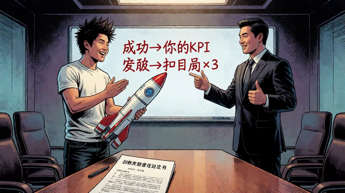 老板说'失败了算公司的'，白板上的扣款公式让笑容瞬间结冰。