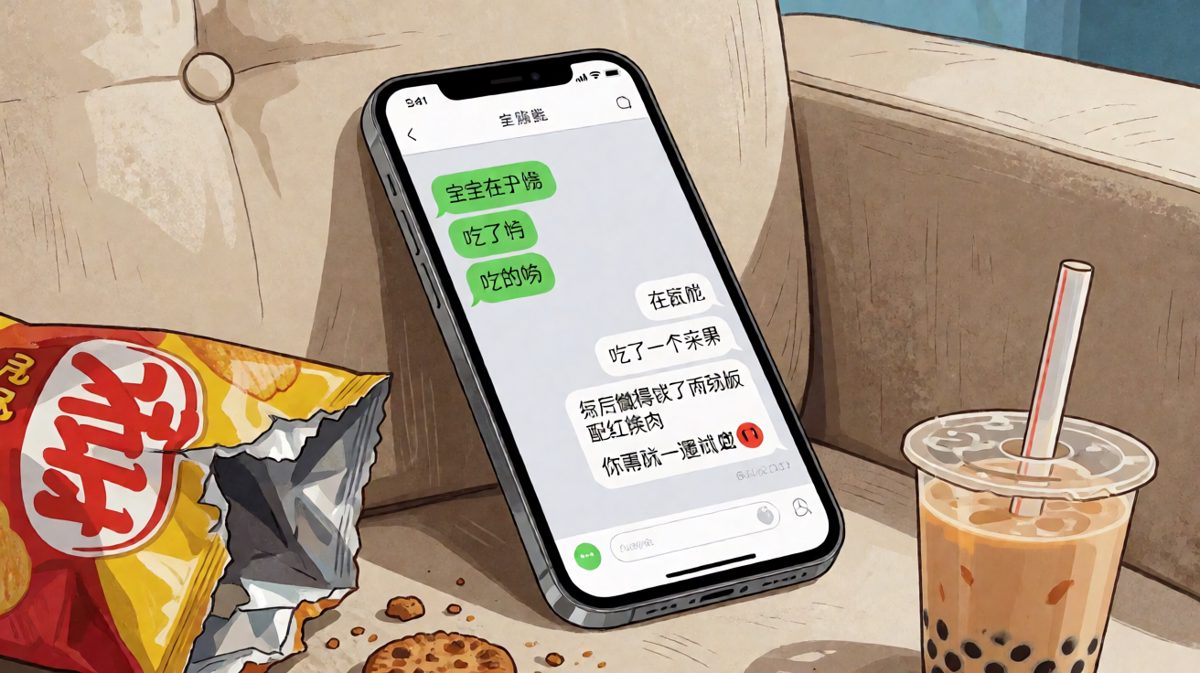 号称'在减肥'的她，苹果后紧跟两碗饭加红烧肉，还不忘补一句威胁。
