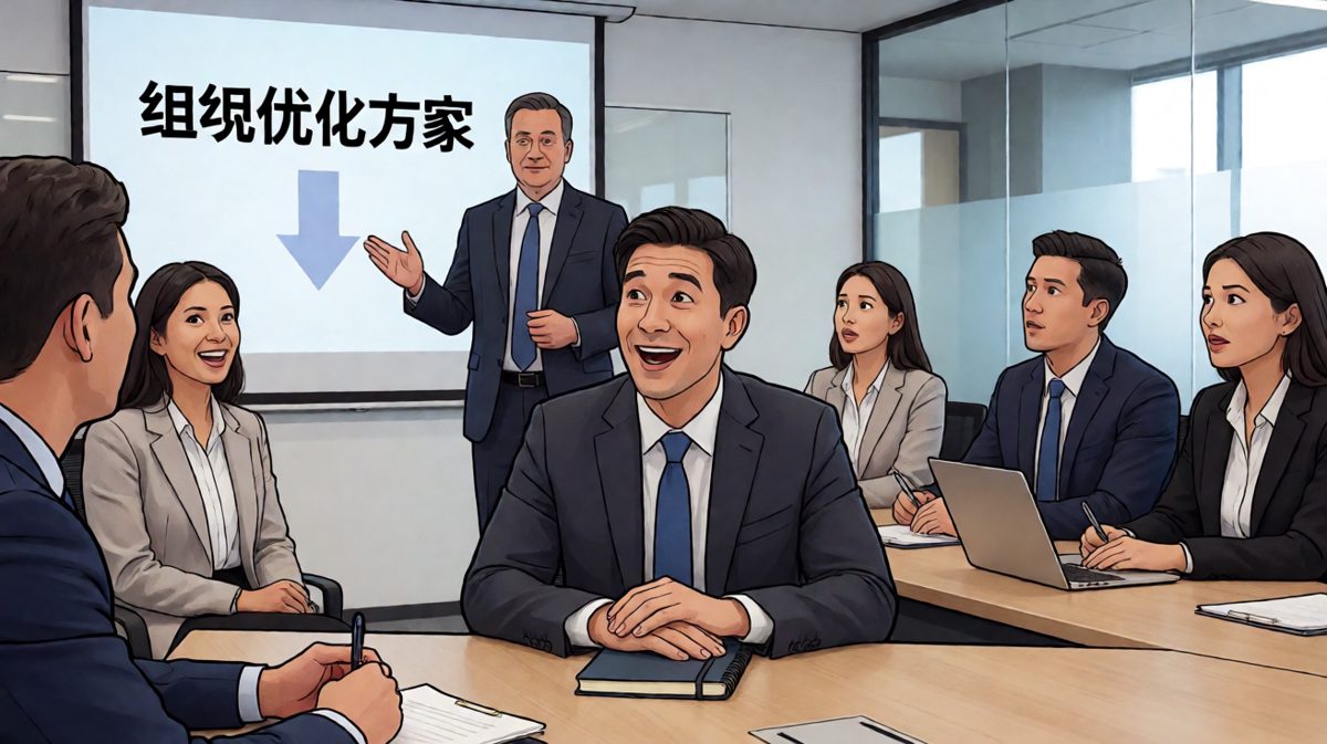 老板：'这次优化主要是精简流程。' 员工：'那我在流程里吗？' 老板：'……不在。'