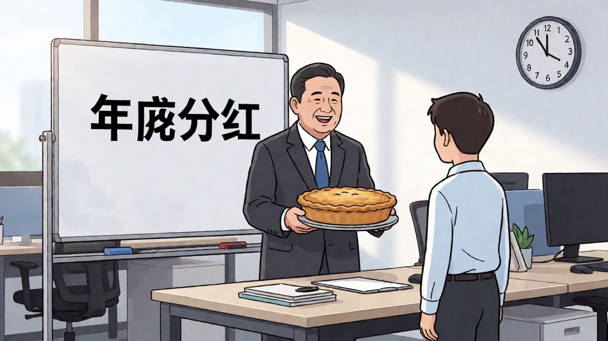 老板说：给你画个大饼。员工懵了，结果老板掏出了真饼。