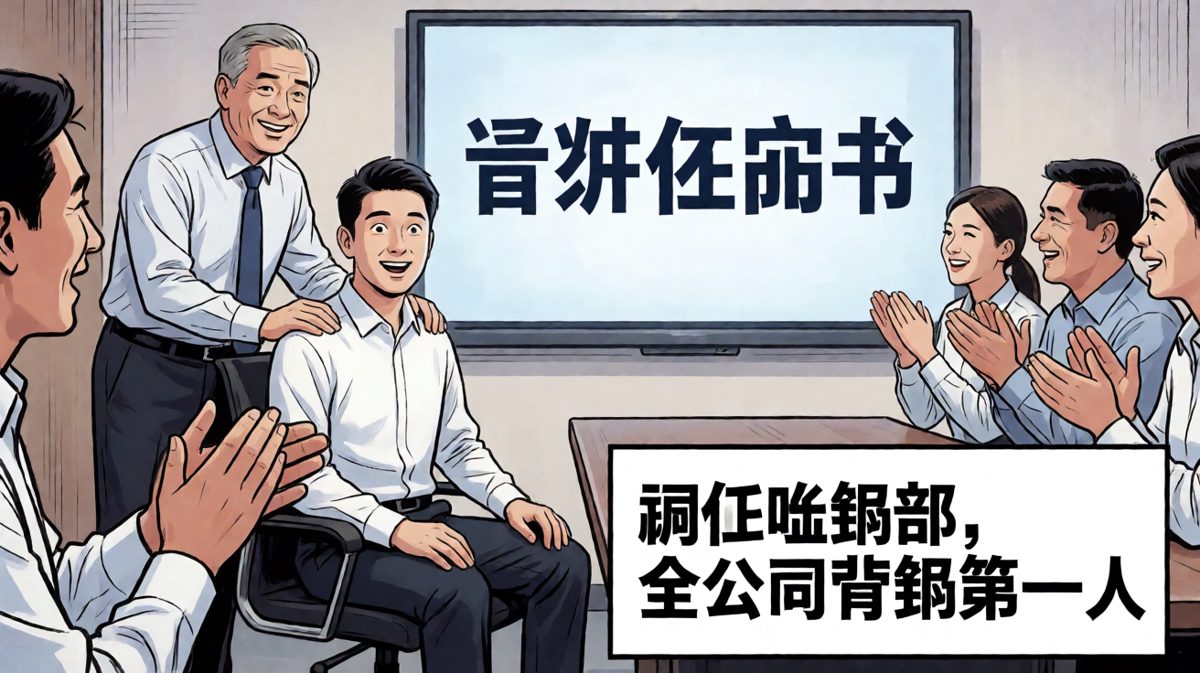 老板：你很优秀，提拔你做核心项目。员工：什么项目？老板：接锅。