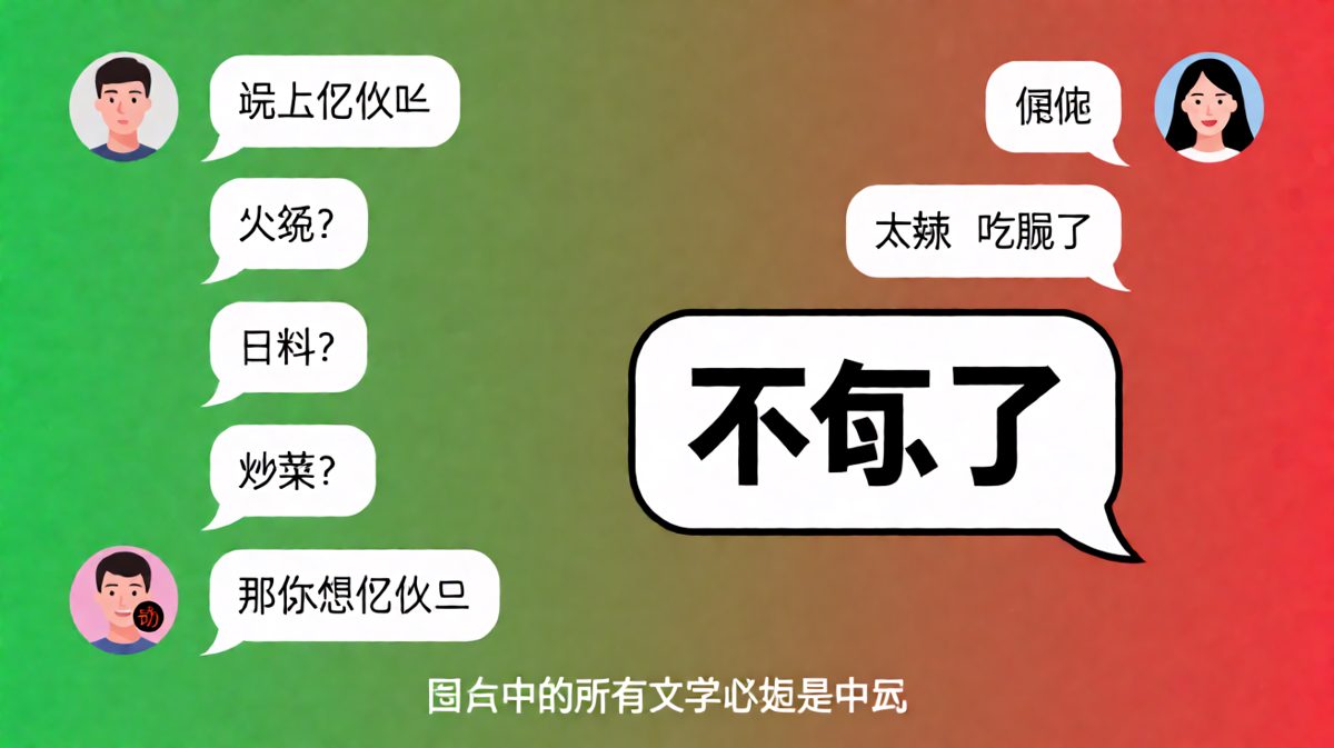 '随便'是情侣对话中最危险的三个字