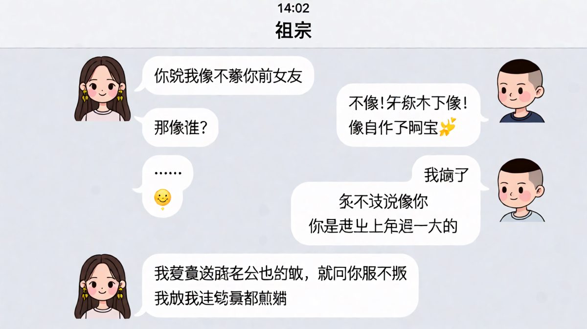 夸女友像自己反被暴击，结果发现是闺蜜在凡尔赛老公会做饭。