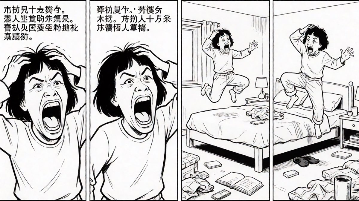 睡过头了！慌忙起床结果穿反裤子