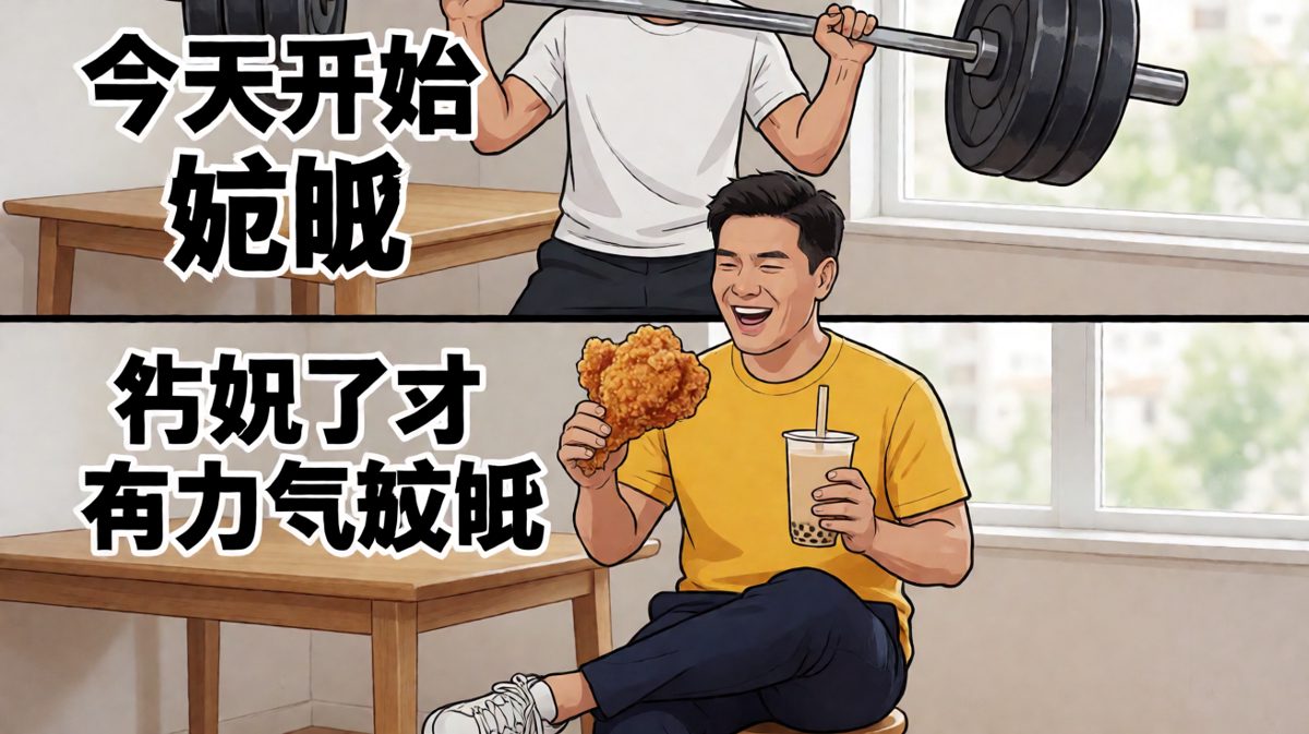 减肥flag从树立到倒塌的全过程