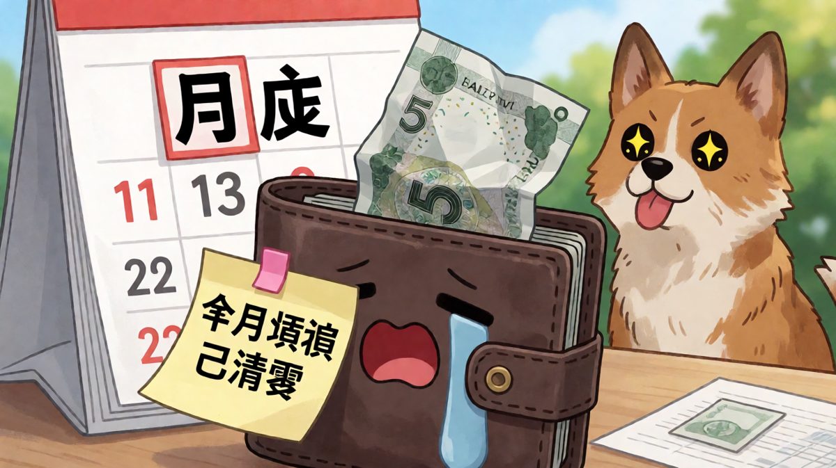 月底吃土的社畜，连钱包都在流泪