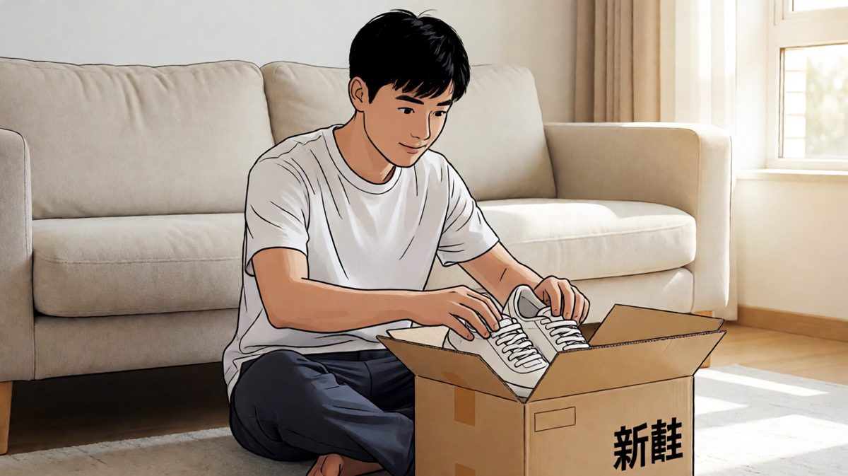 收到心心念念的新鞋，激动到飞起
