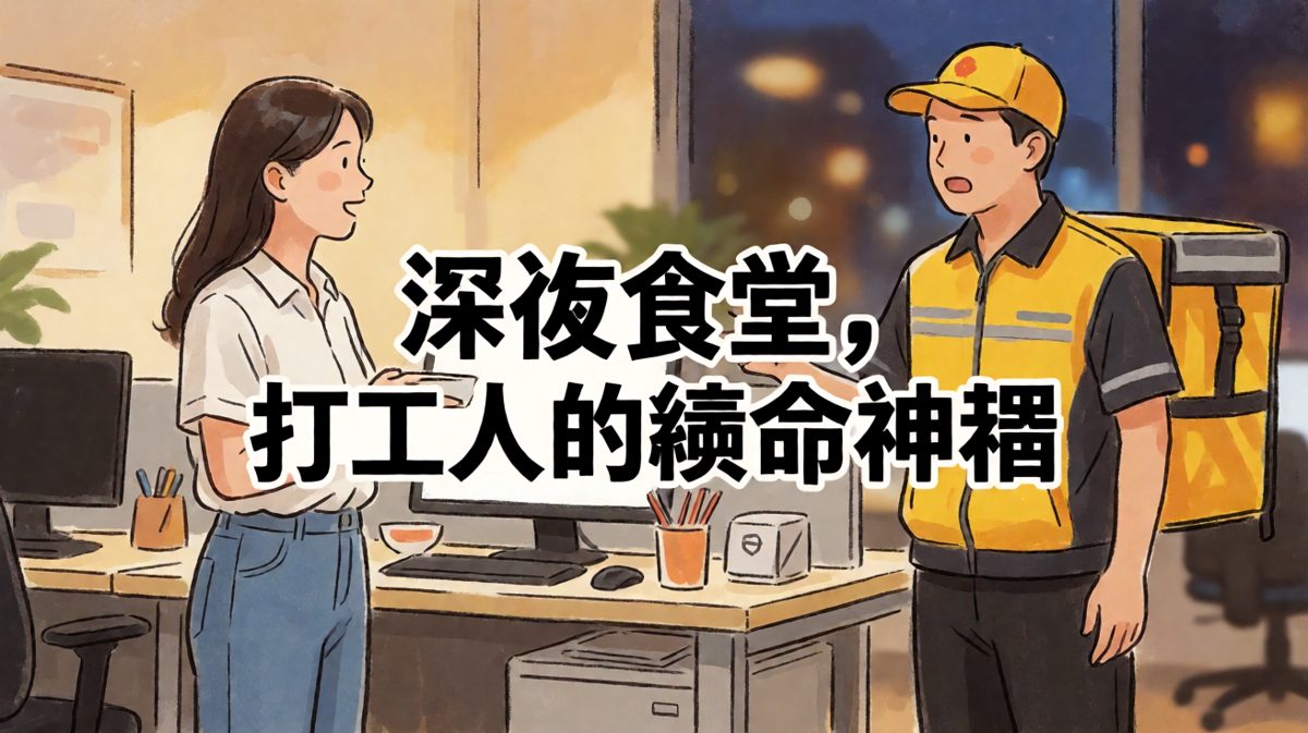加班到深夜，唯有美食不可辜负