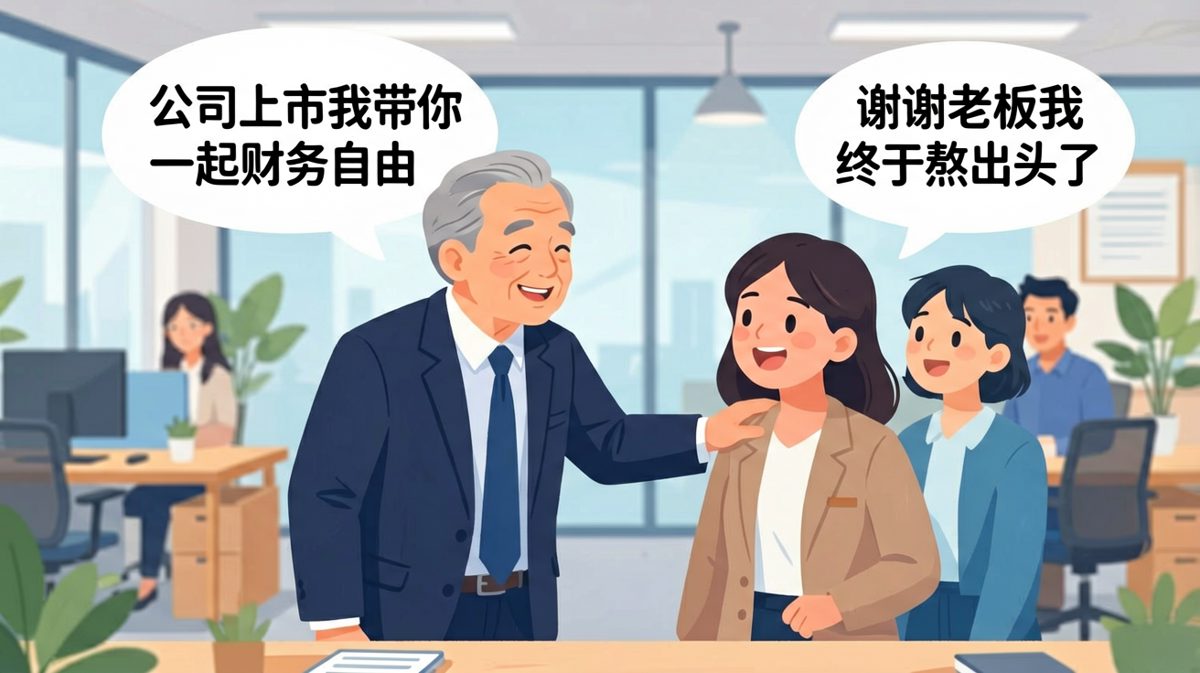 老板画饼说上市，员工感动得热泪盈眶