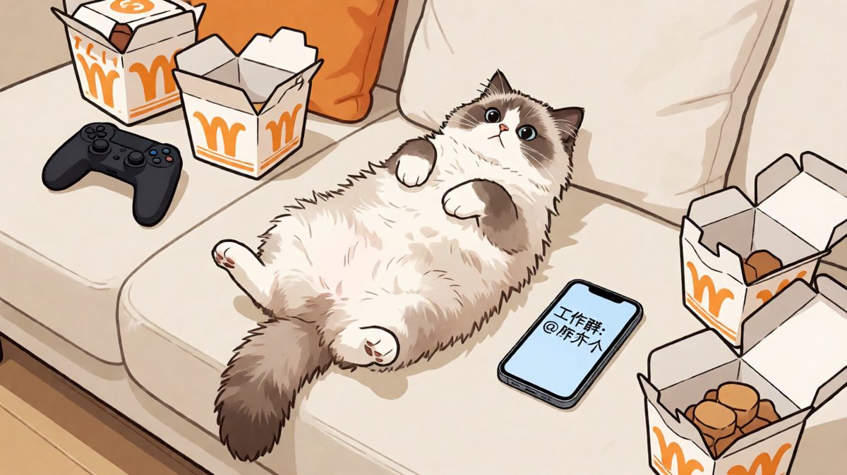 摆烂的最高境界：猫看了都想点赞