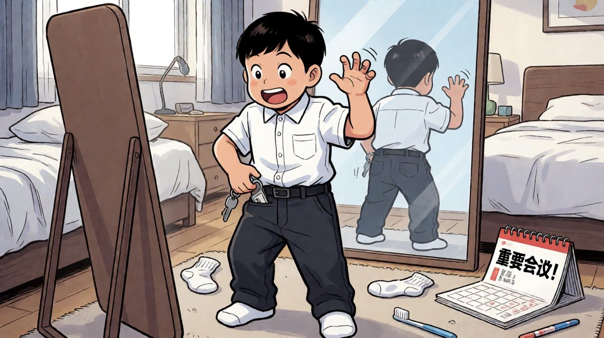 穿好衣服了——大概吧