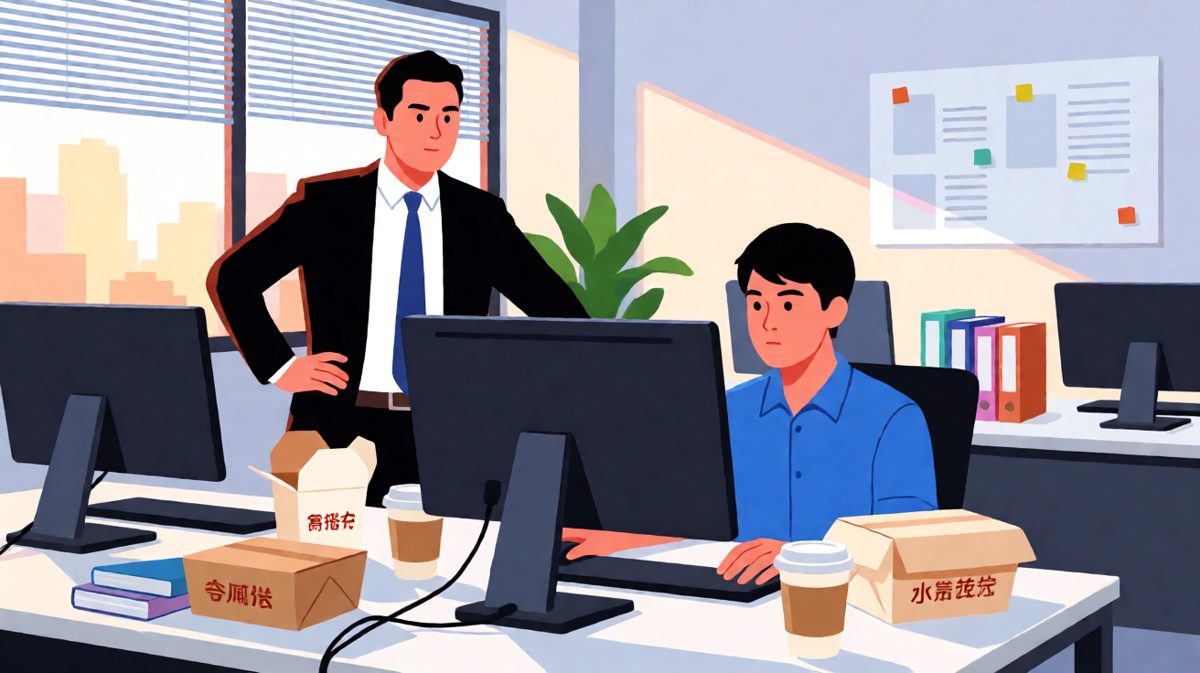 老板五点喊你加班，你说周末再来——结果周末他给你发微信：收到请回复。