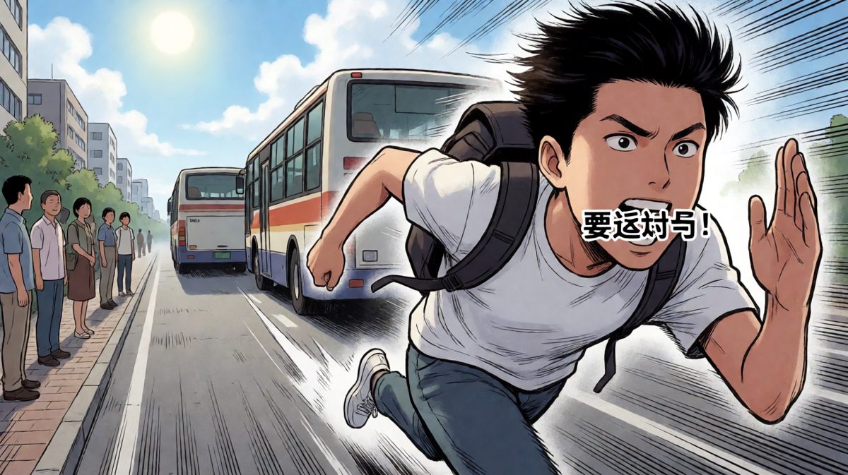 冲出家门，与时间赛跑，这一刻我就是闪电侠。