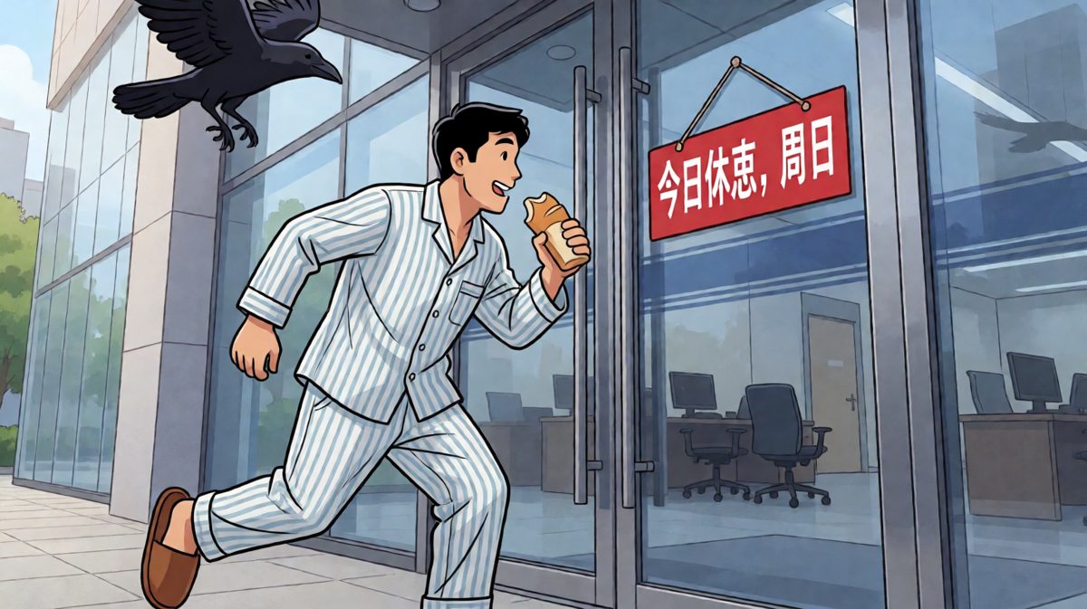 冲了个寂寞……今天是周日啊。