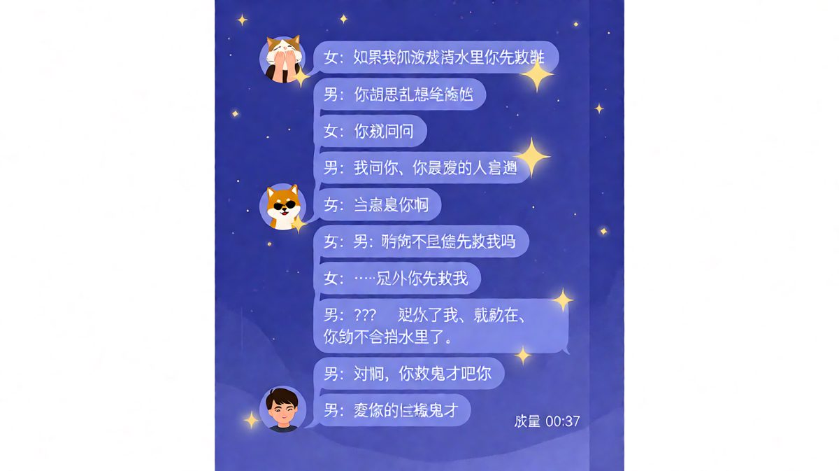 "你救了我你就不会掉水里了"——理工直男的终极避险哲学