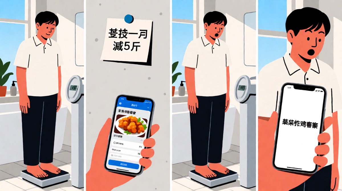 第四格：一个月后上秤——成功增重了8斤！