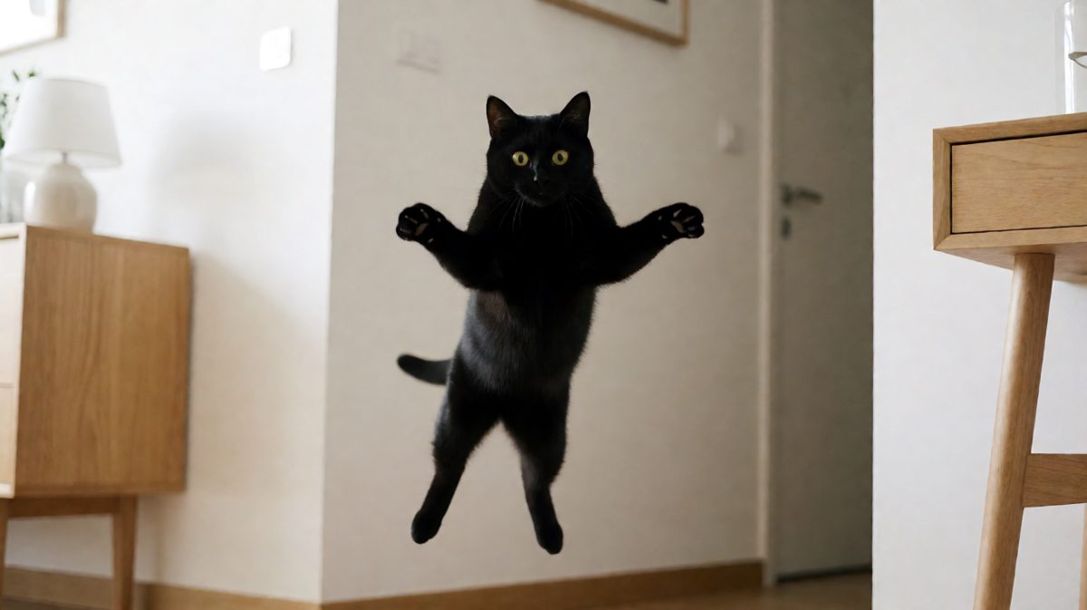 当小猫咪遇上可怕的吸尘器怪兽