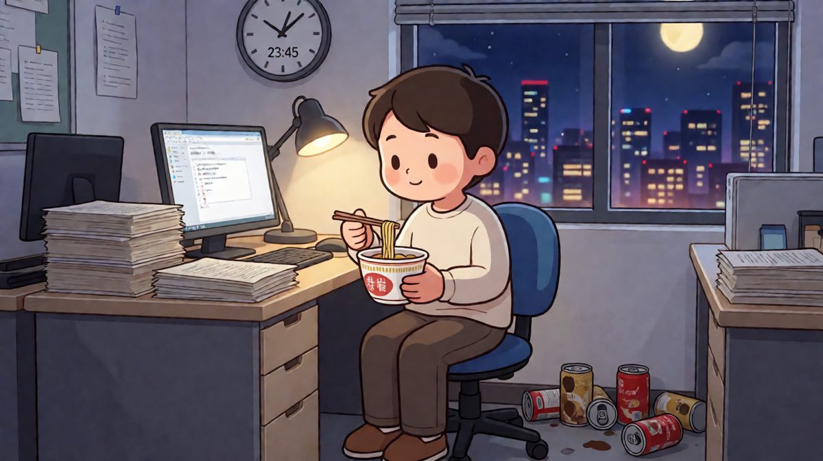 深夜的泡面，是打工人最孤独的浪漫。