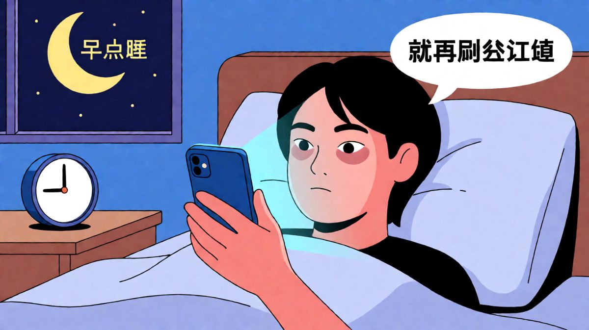 嘴上说早睡，身体很诚实