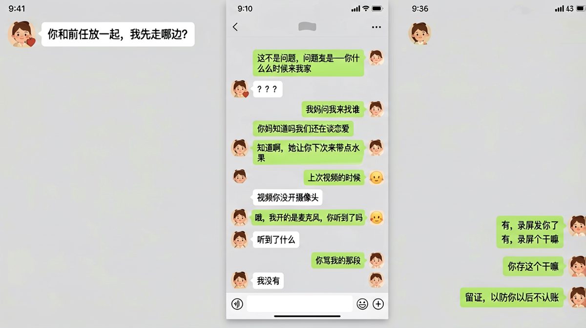 送命题变送分题：前任话题的终极回旋镖
