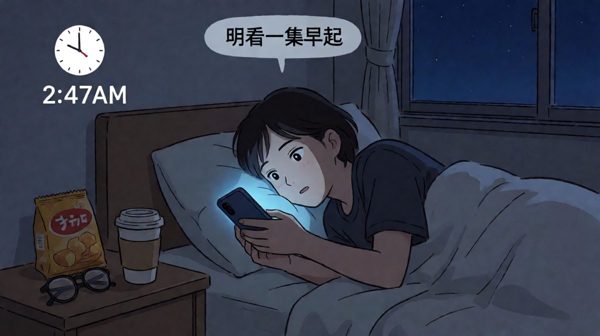嘴上说着早睡，手指却诚实地点开了下一个视频