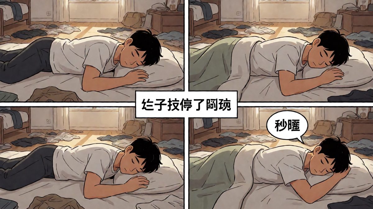 关掉闹钟的瞬间秒睡，口水流了一枕头