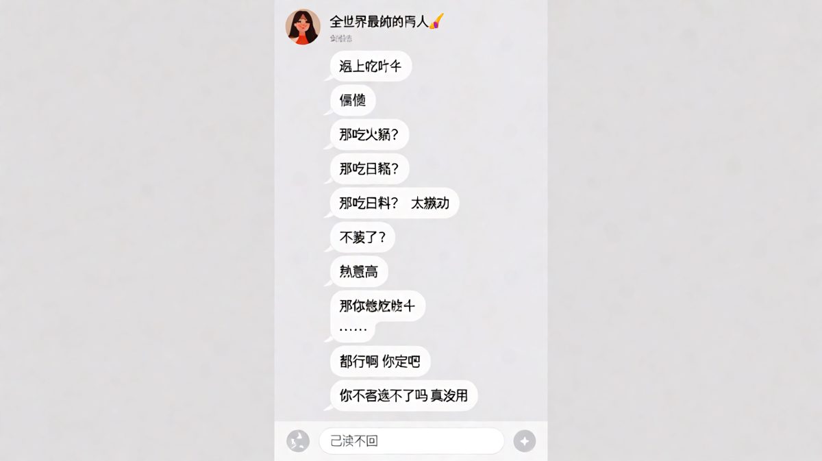 随便这两个字是情侣间的终极测试题