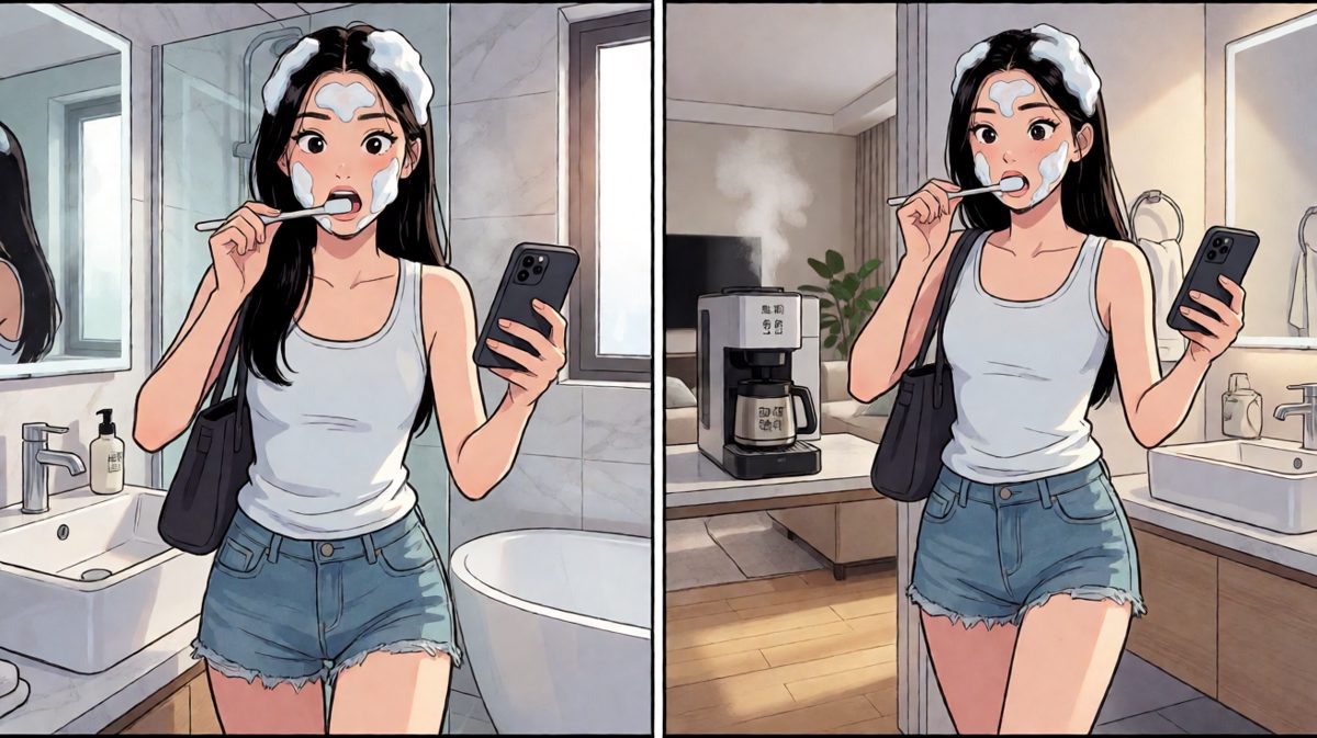 洗漱？不存在的，上装备直接走！