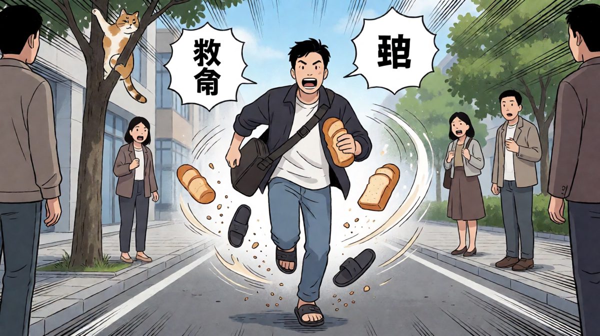 狂奔三公里，只为赶上那趟公交车！