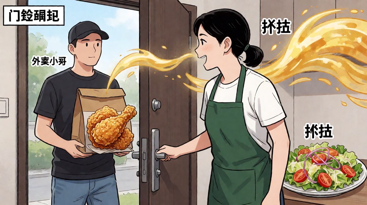叮——您的外卖到了……