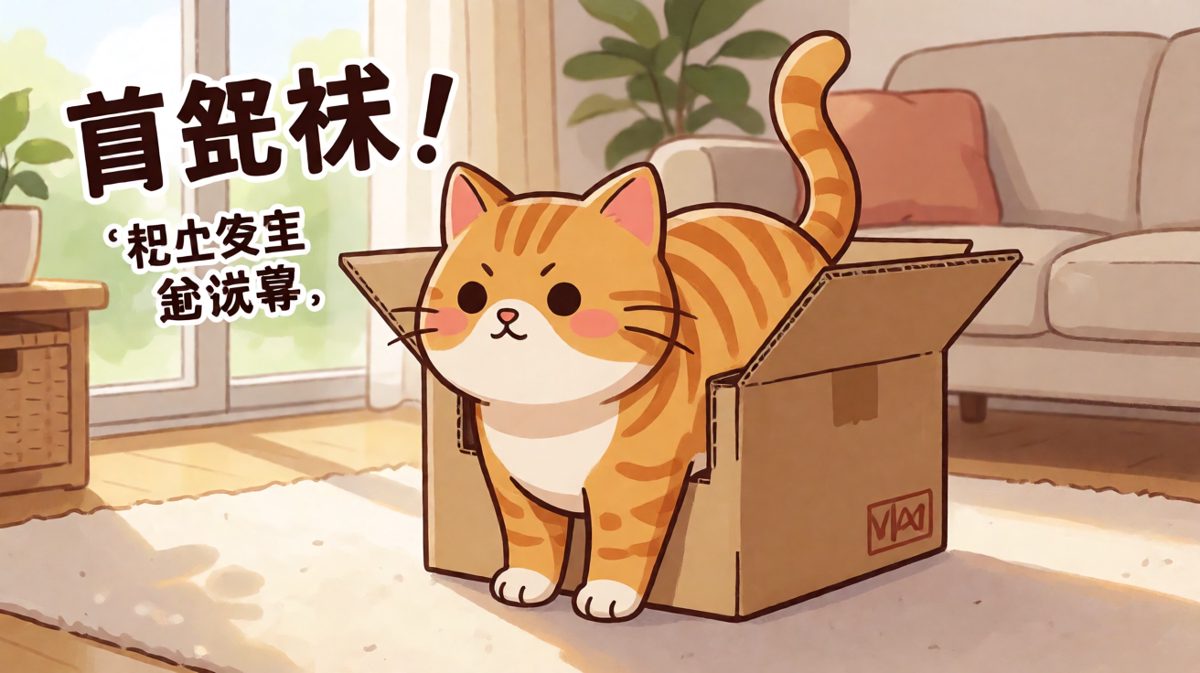 猫：只要我够努力，箱子就会自己变大