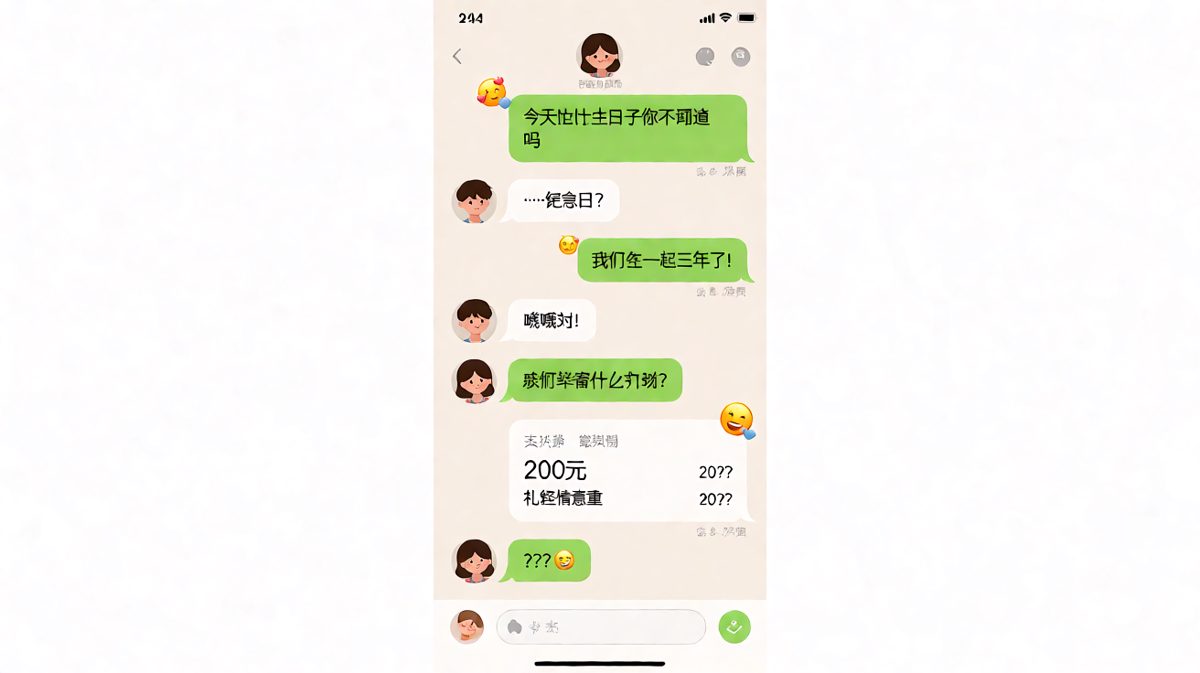 三年纪念日，200块打发得了吗