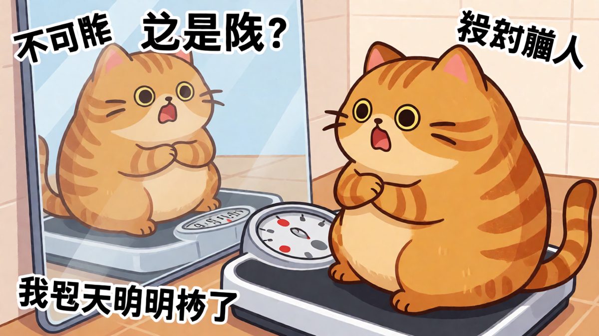 每逢体重涨三斤，猫咪都比我更崩溃