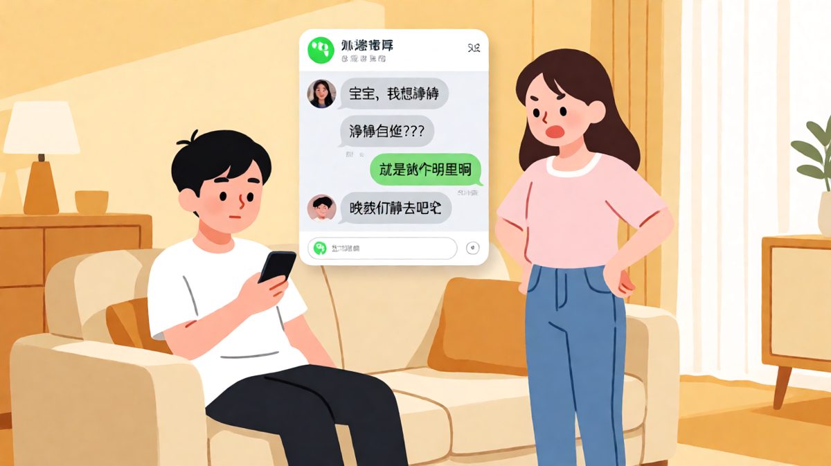 男生说想静静，女生追问静静是谁，原来是个女明星。