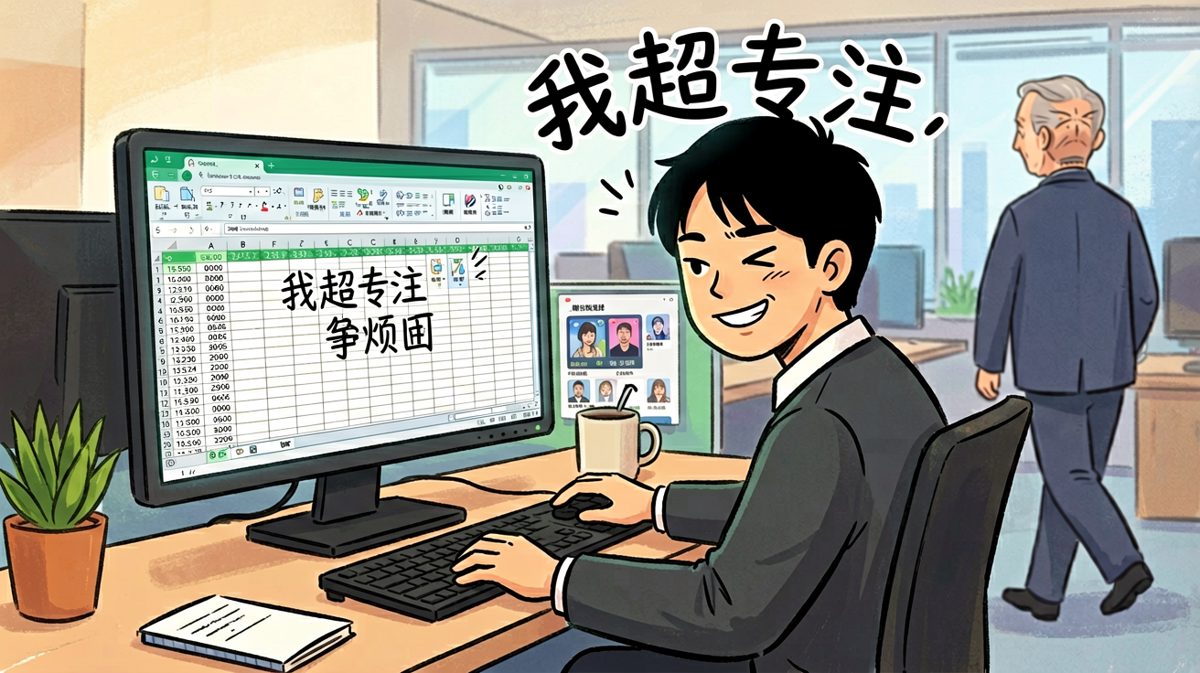摸鱼的最高境界：让老板相信你在加班。