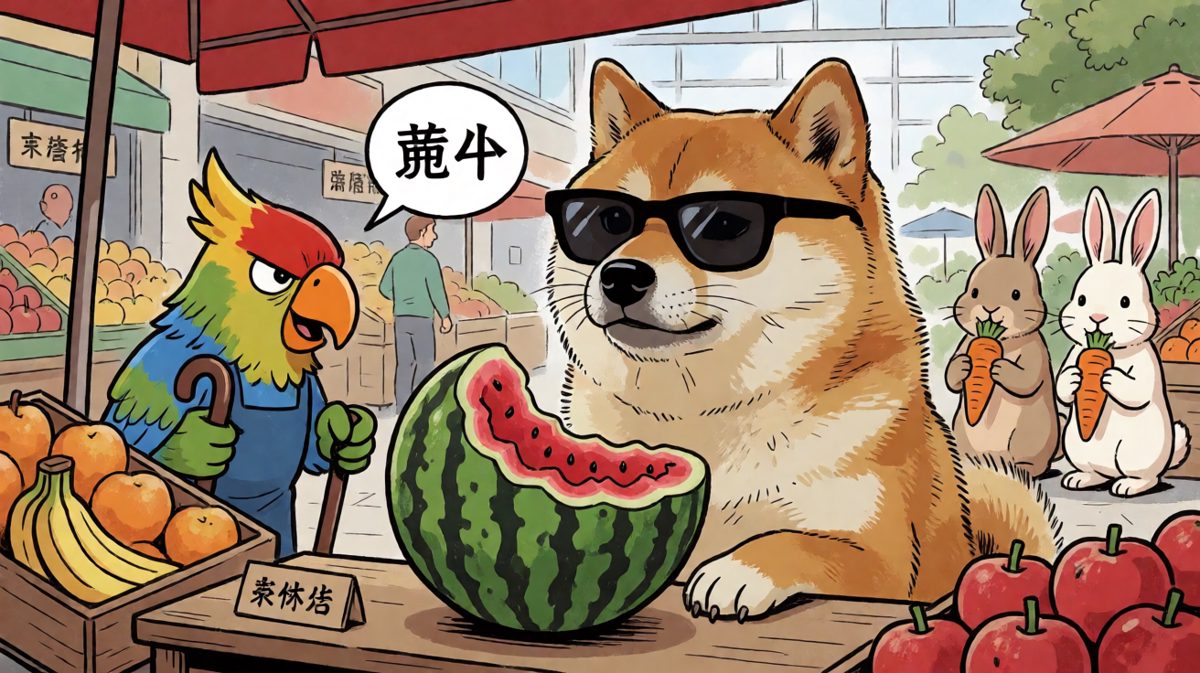 柴犬：西瓜真甜，只是有点贵！