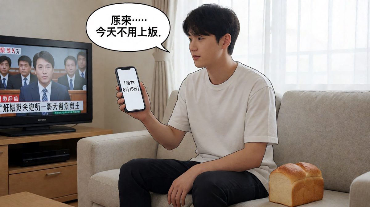 真相大白，今天其实是周末