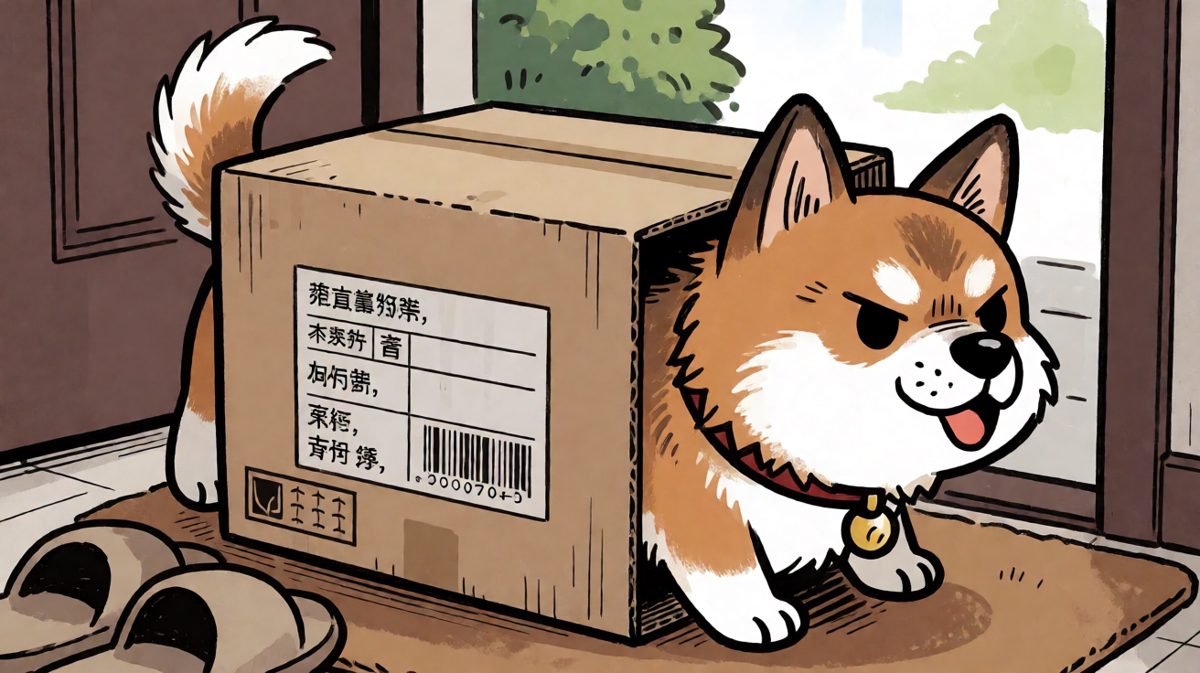 土狗：只要我够努力，箱子就一定能装下我！