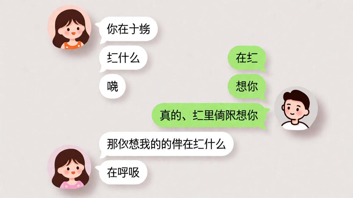 第一组：忙里偷闲想你却忘了自己在干嘛