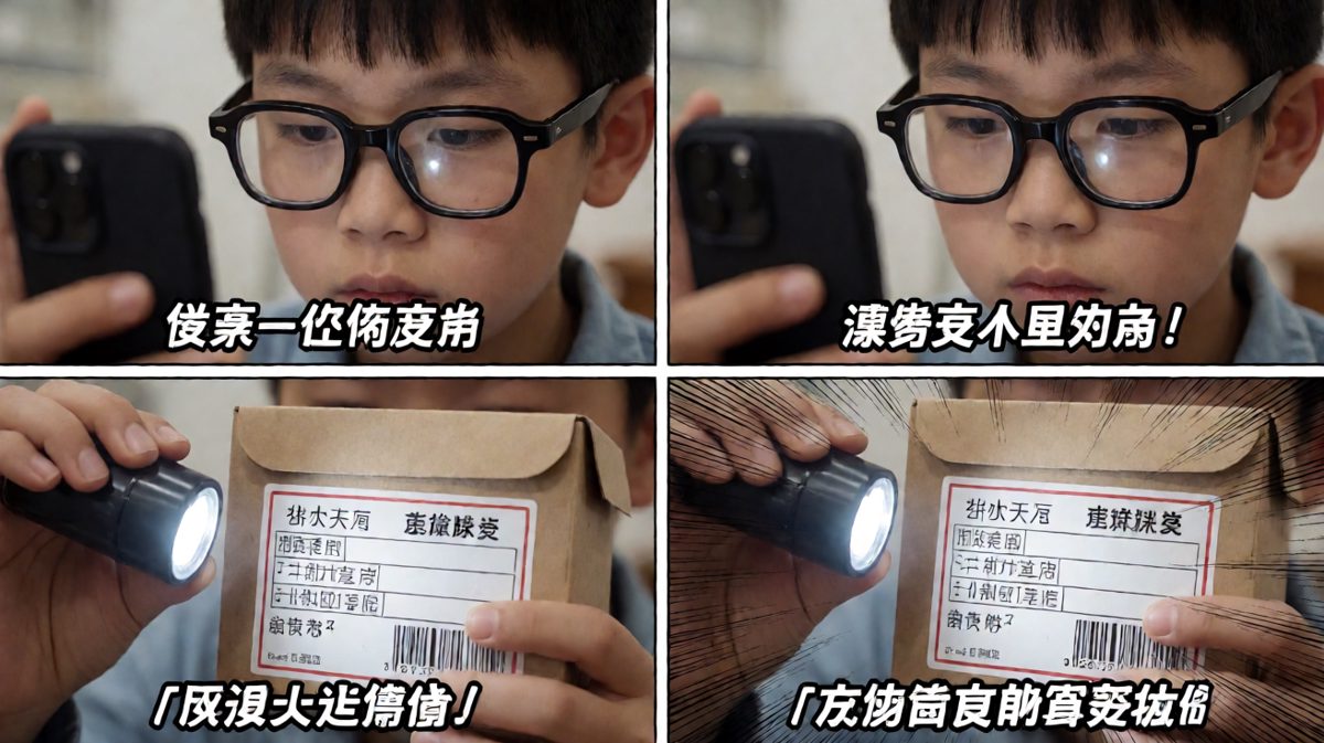 他凑近看了看保质期——明明已经过期三天了！