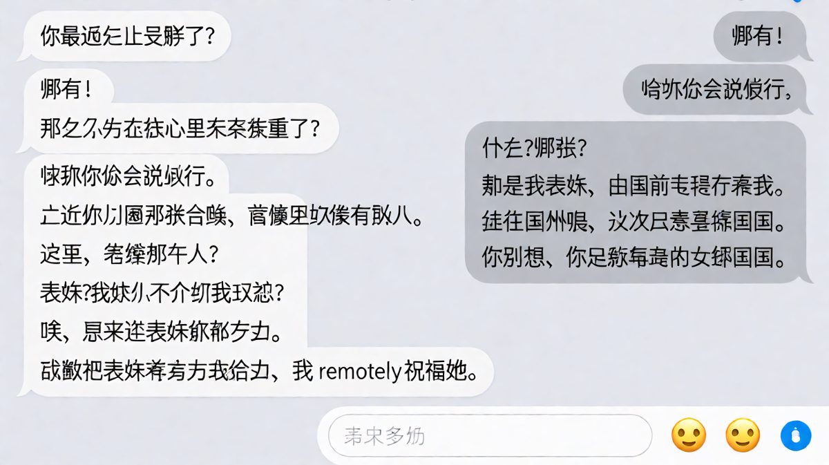 女生用表妹话题试探男生忠诚度