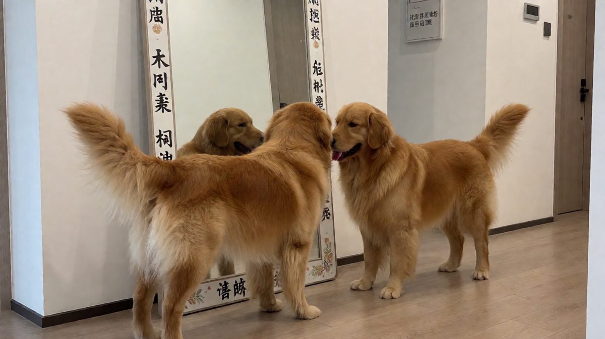 狗：门外那个汪星人是谁？！快滚出我的房子！