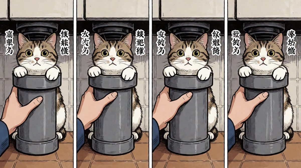 猫：我以为这里有个隐藏密室……谁来救救朕！