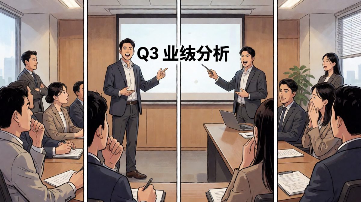 开会正酣，却不知全场的目光怪怪的