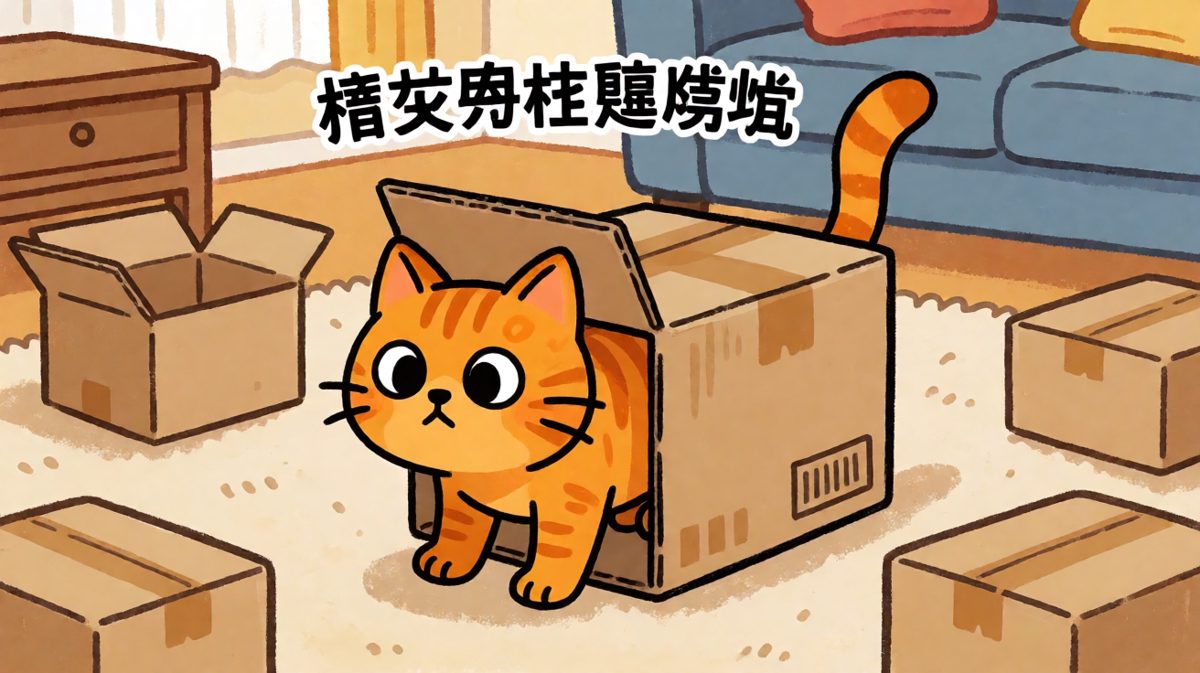 纸箱虽小，挡不住我膨胀的身材。